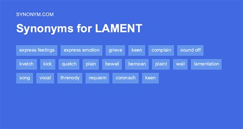 Find 6 different ways to say <b>LAMENTING</b>, along with <b>antonyms</b>, related words, and example sentences at Thesaurus. . Lamenting antonyms